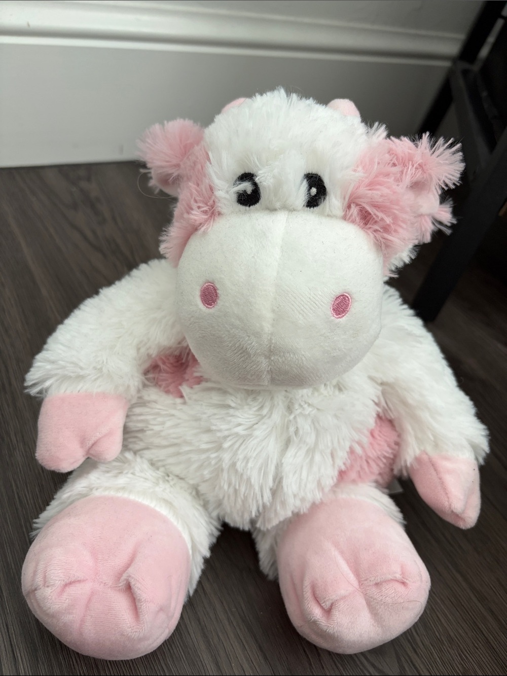 Plush Pink & White Cow Stuffed Animal WARMIE